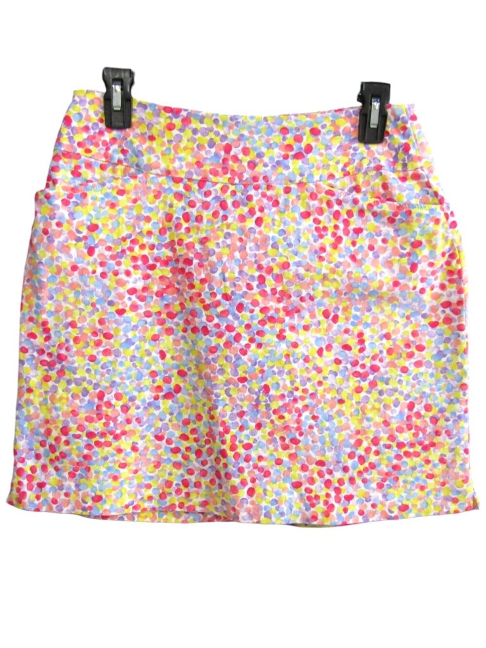 Swing Control Multicolor Dot Pull On Skort Womens Size 6 Golf Tennis Pickleball